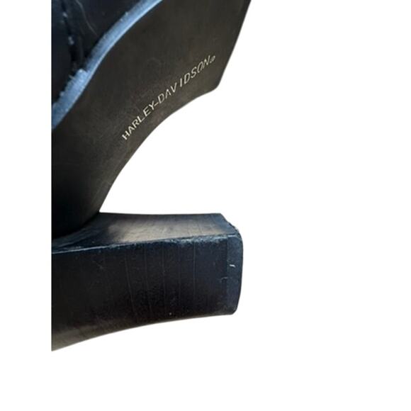 "HARLEY DAVIDSON" Boots SZ 8 Leather VTG Buckles Studded  Y2K Bad Girl Biker - Picture 9 of 16